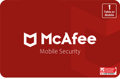 Mcafee - 1 Phone or Tablet Mcafee Mobile security 1Year Subscription SA