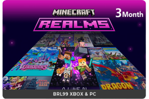 Minecraft Realms 3M - Bedrock XBOX & PC