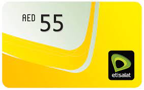 Etisalat Prepaid Card 55 AED