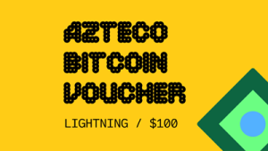 Azteco Bitcoin Crypto Voucher - Lightning - 100 USD
