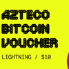 Azteco Bitcoin Crypto Voucher - Lightning - 10 USD