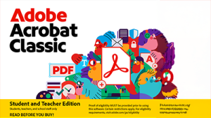Adobe Acrobat Pro 3 Years Student Teacher Edition 