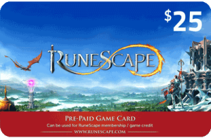 Runescape cards 25$ - USA