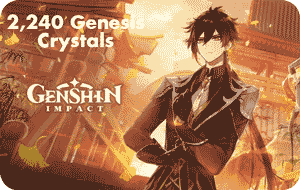 Genshin Impact Mobile ( 1980 + 260 ) Crystals