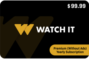 WATCH IT - Premium (Without Ads) Yearly Subscription