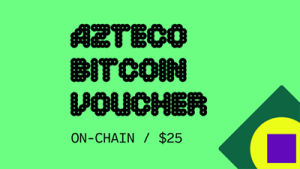 Azteco Bitcoin Crypto Voucher - On-Chain - 25 USD