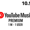 YOUTUBE MUSIC PREMIUM 1M (1USER) - .99