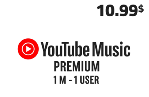 YOUTUBE MUSIC PREMIUM 1M (1USER) - .99