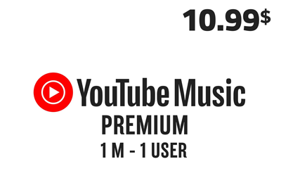 YOUTUBE MUSIC PREMIUM 1M (1USER) - .99