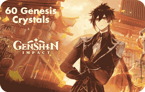 Genshin Impact Mobile 60 Crystals