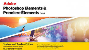 Adobe Photoshop & Premiere Elements Student Teacher Edition  2025 3 Years