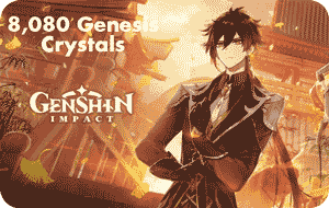 Genshin Impact Mobile ( 6480 + 1600 ) Crystals